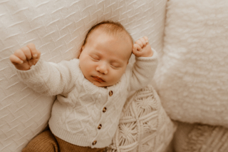 photo d'un bébé dormant